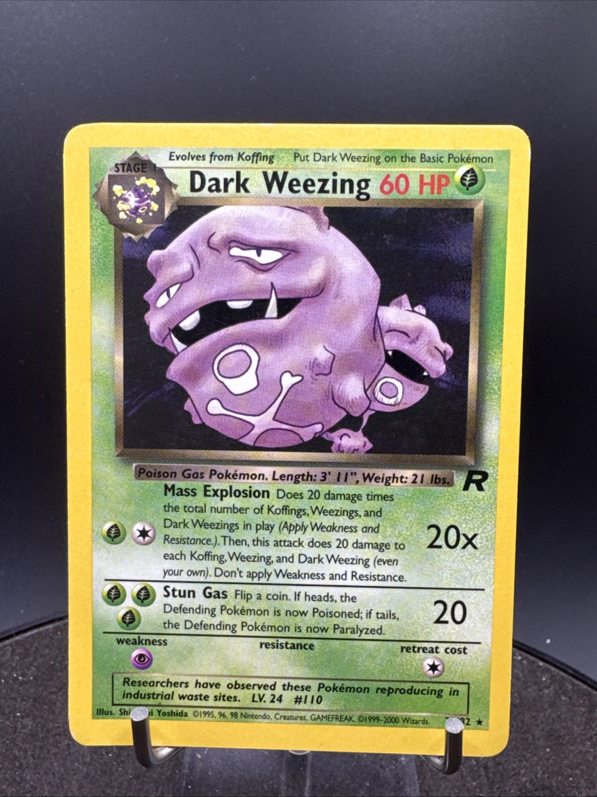 Pokemon TCG Dark Weezing Team Rocket 31/82 Unlimited Non-Holo Rare WOTC
