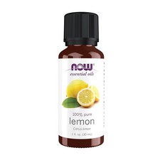 NOW, Lemon Oil, Cheerful Aromatherapy Scent, Cold Pressed, Cap, 1-Oz