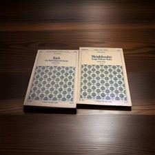 Schirmer Student Editions Piano Book Lot of 2 Bach Mendelssohn Very Good