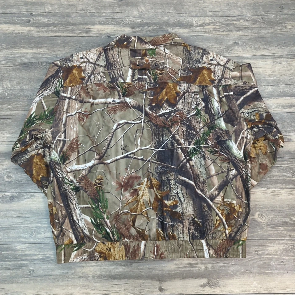 Field & Stream Jacket Mens Size Large Camo Realtree Hunting Coat No Scent Silver - Image 2 of 4