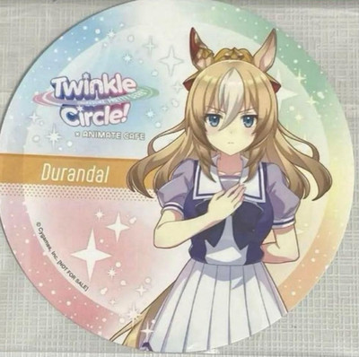 Uma Musume: Pretty Derby paper coaster Durandal Twinkle Circle! animate cafe