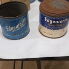 Lot 2 Vintage Edgeworth  Tobacco Tins, Ready Rubbed. winter scene — photo 1