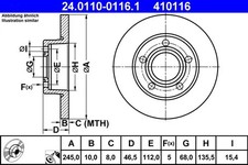 Disque de frein Audi 200