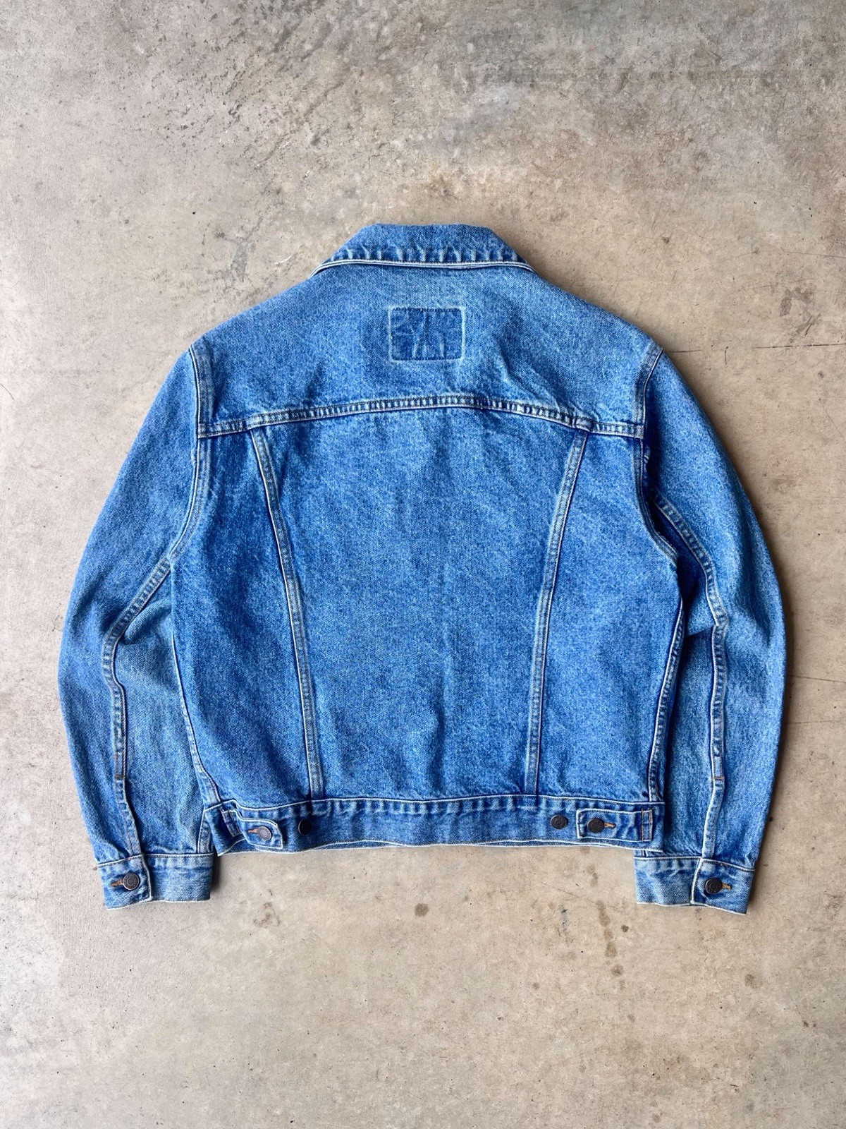 Gap Jacket Medium Blue Denim Pockets Button Down … - image 2