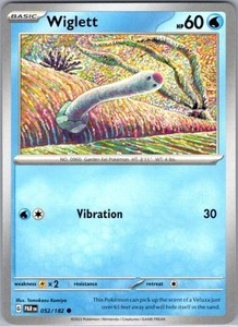 Wiglett 052/182 Common Paradox Rift Pokemon TCG