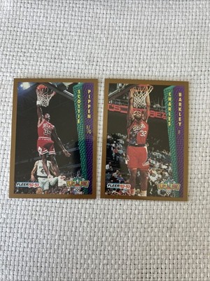 1992-93 Fleer Slam Dunk #NNO Scottie Pippen Charles Barkley 2 Karten Lot