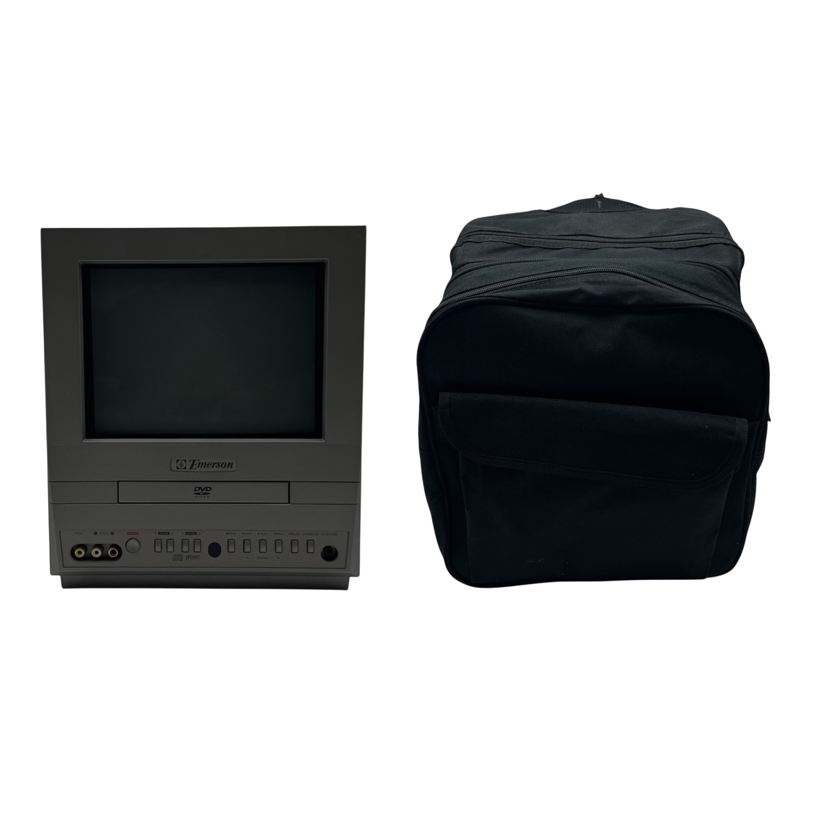 Emerson TV/DVD Combo EWC09D5 9&rdquo; Retro Vintage CRT w/ Carry