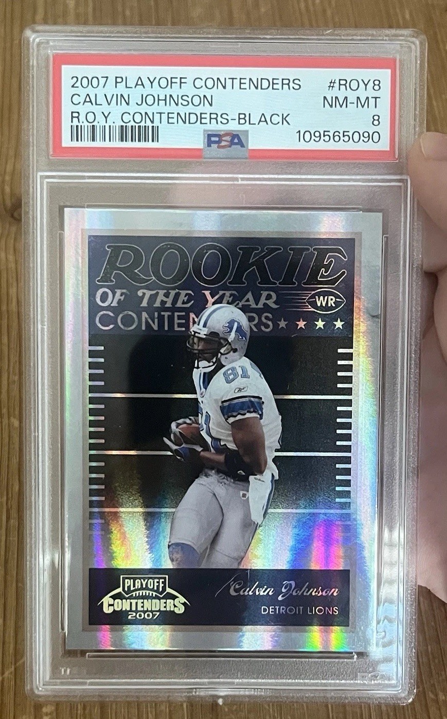 Calvin Johnson Playoff Contenders Rookie of the Year Contenders #ROY8 Black