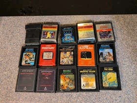 Atari 7800 Console With 15 Games Tested Defender  Space Invaders  Pac Man