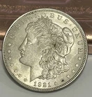 1921 P Morgan Silver Dollar About Uncirculated AU+ Condition