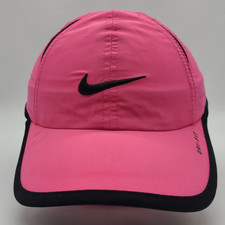 Youth Pink Nike Just Dri-Fit Lightweight Running Strap Back Hat Cap Size 4/6x