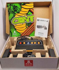 Atari Flashback 4 Anniversary Special Edition Game Console 76 Games & Poster