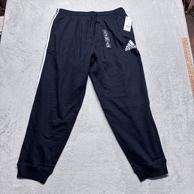 NWT Adidas Originals Men 2XL Tricot Track Pants NWT Black 3-Stripes Gym Joggers