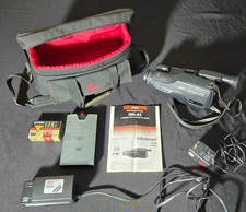 JVC GR-A1U VideoMovie VHS-C Camcorder Bundle Bag Charger 2 Batteries Manual Tape
