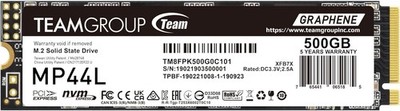 TEAMGROUP MP44L 500GB SLC Cache NVMe PCIe Gen 4x4 M.2 2280 Laptop&Desktop SSD