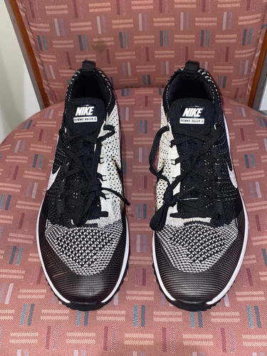 New Nike Men's Sz 9 Flyknit Racer G Cookies & Cream Golf Cleats (909756-001)