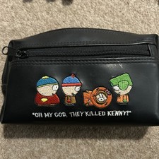 South Park Black Embroidered Pencil Case From 2000