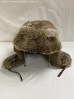 Mad Bomber Men's Natural Rabbit Fur Trapper Ushanka Bomber Hat Brown Sz M