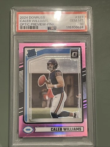 Caleb Williams 2024 Optic Rated Rookie Pink PSA 10 Rc🔥🔥🔥🔥