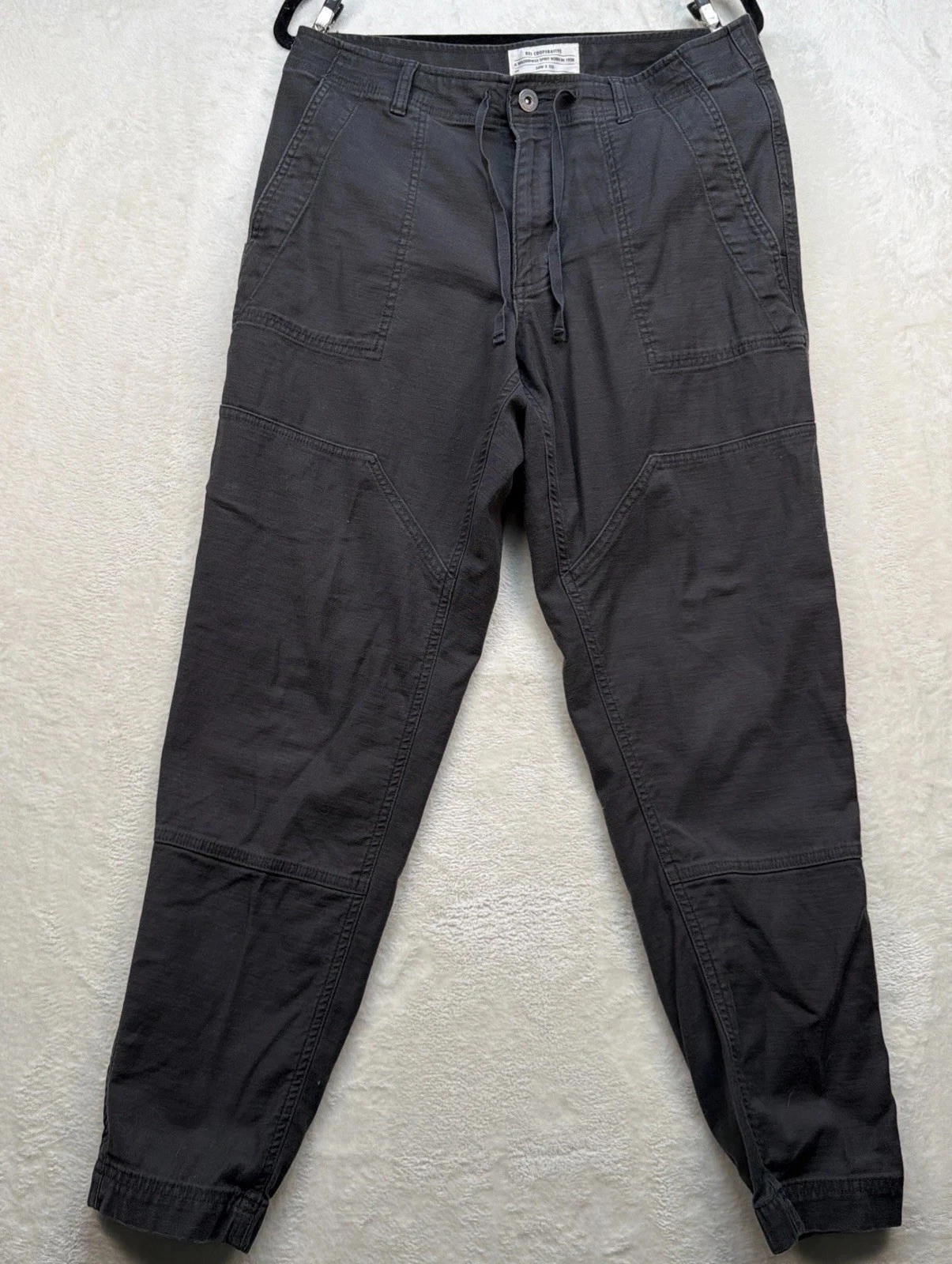 REI Co-op Hiking Pants Mens 34x32 Gray Double Knee Utility Trail Outdoor Wear