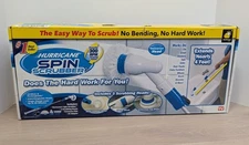 Hurricane Spin Scrubber Power Scrubber Cordless Rechargeable w/3 Brushes NOB