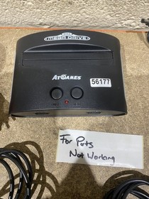 Sega AtGames Mega Drive Classic Console Black With 2 Controllers Cable Bundle