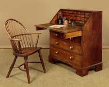 Antique Small Georgian Oak Bureau or Writing Desk c.1800