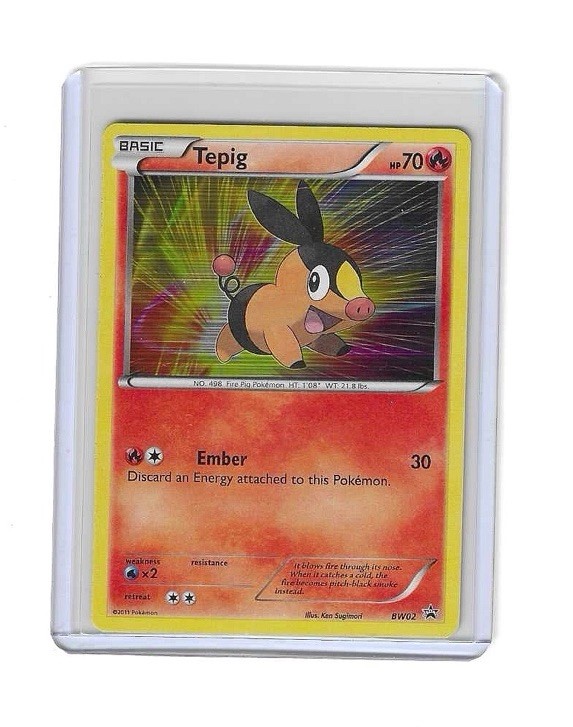 Pokemon Black And White Promo Holo Tepig BW02