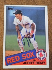 1985 Topps JERRY REMY Red Sox In-Person Signed Autographed AUTO