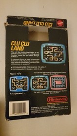 Clu Clu Land - Mattel Sticker - Nintendo NES -Hangtab  CIB 5 Screw