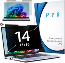 Magnetic Laptop Privacy Screen 14 Inch 16:10, Anti-Glare Blue Light Shield for H