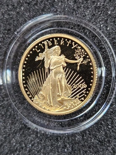 🌟 2000-W American 1/10 oz Gold Eagle $5 PROOF Coin IN CAPSULE ONLY (NO OGP)