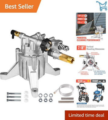 #ad 7 8quot; Shaft Vertical Pressure Washer Pump 3000 PSI 2.5 GPM Replacement for Pow... $97.98