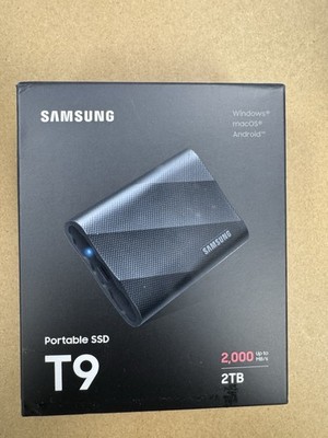 Samsung T9 2TB USB-C Portable External SSD - Black (MU-PG2T0B/AM) EXCELLENT