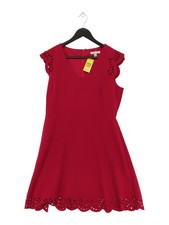 Precis A-Line Midi Dress UK10 in Pink