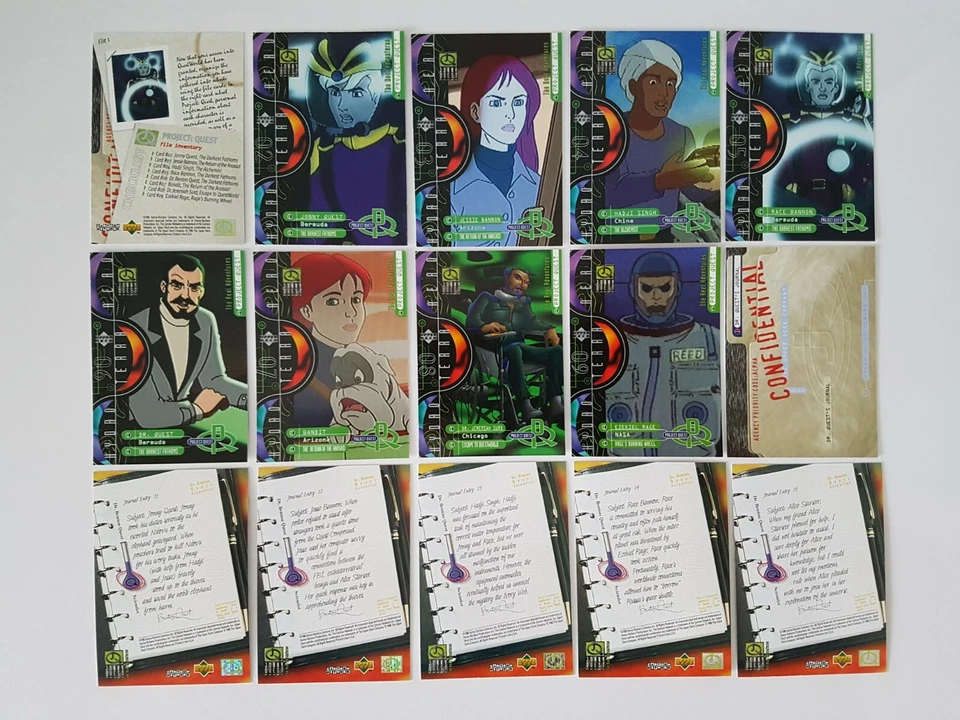 Jonny Quest Trading Card Set + Chase Set  QC01-QC10 Upper Deck 1996 Foto 2 de 4