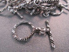 5 Pairs Brass Toggle Clasp