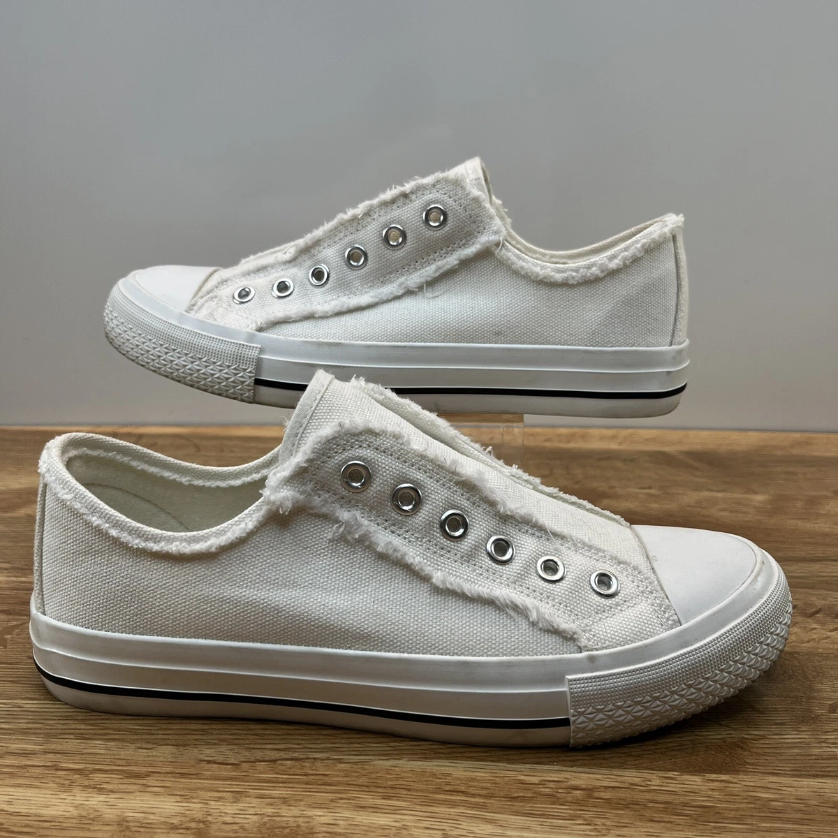 White lace canvas shoes sale