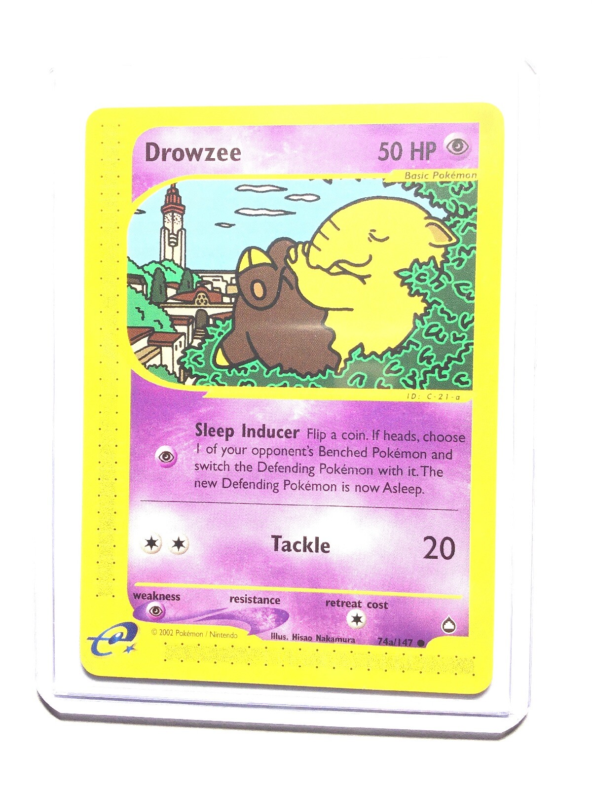 DROWZEE - 74a/147 - Aquapolis - Common - Pokemon Card - NM