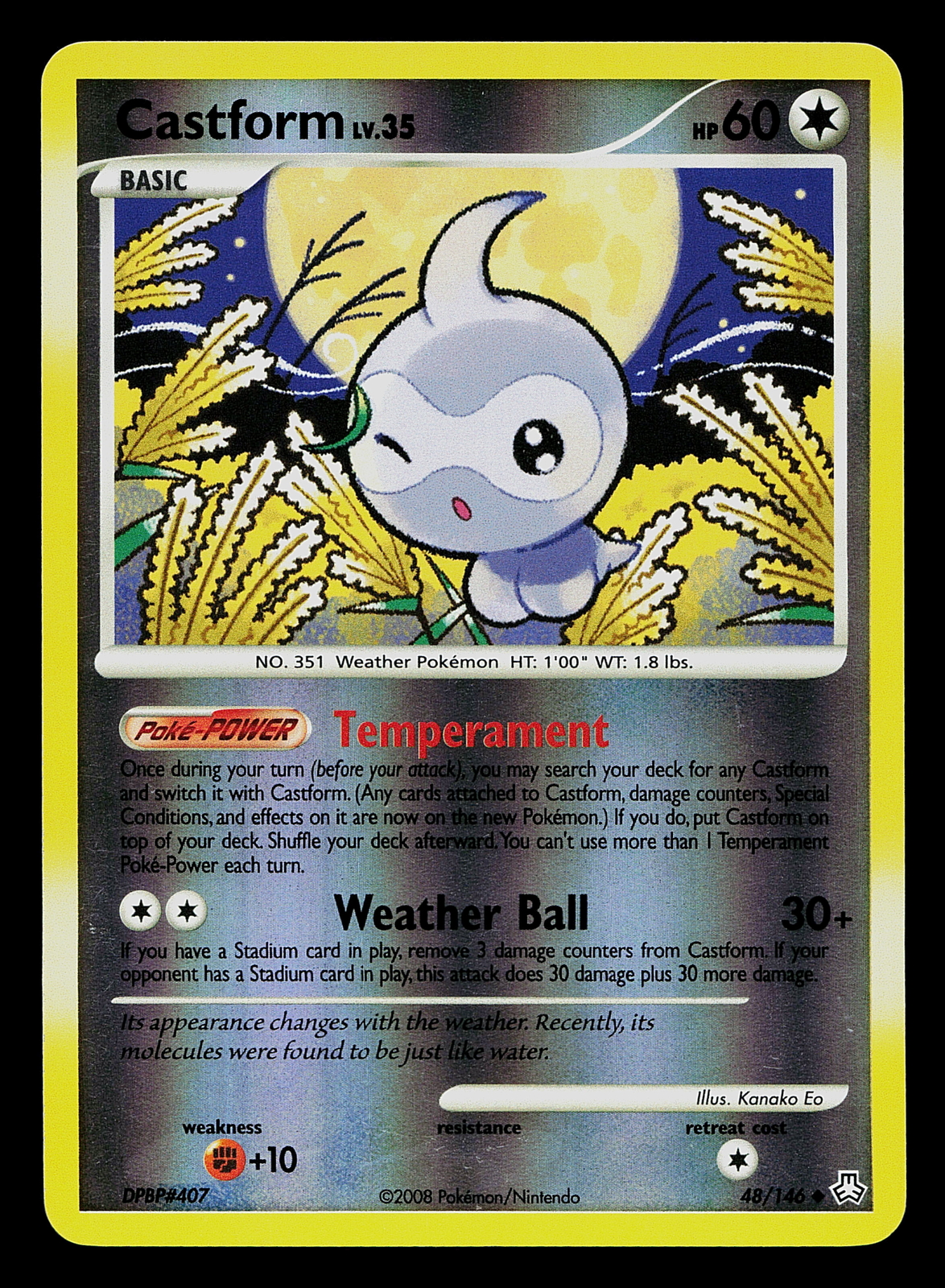 Pokemon Card - Castform Legends Awakened 48/146 Reverse Holo