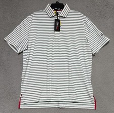 NEW Ralph Lauren RLX Golf Striped Polo Shirt Mens Large UPF 50