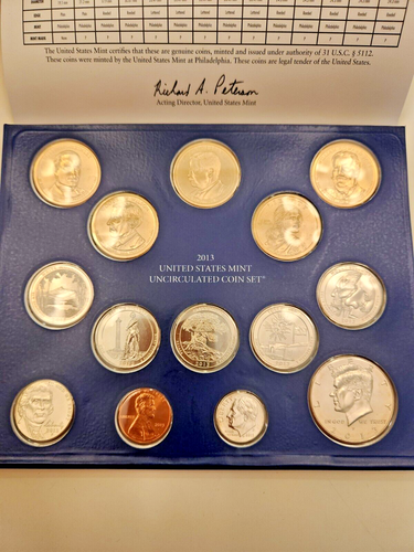 2013 UNITED STATES MINT UNCIRCULATED COIN SET- Philadelphia & Denver. In box. - Picture 5 of 12