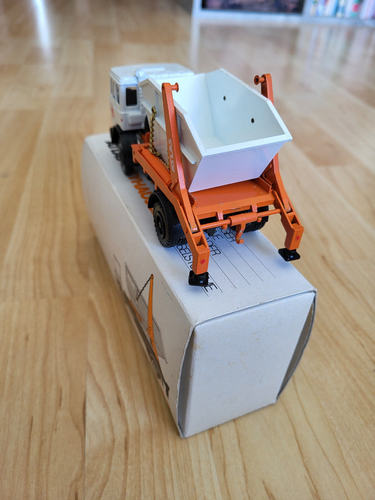 Iveco Atlas Weyhausen container di scarico camion Conrad IMBALLO ORIGINALE 1:50 - Foto 3 di 4