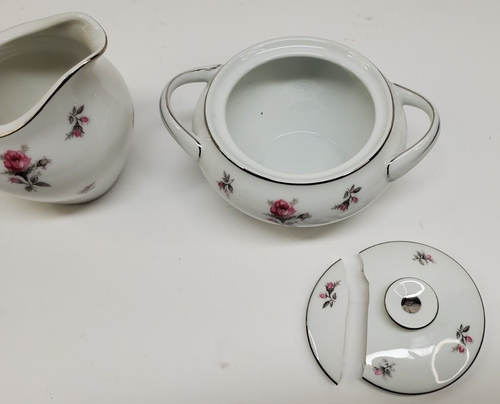 Meito - RoseChintz, China, Japan - Zuckerschale & Milchkännchen - Bild 5 von 9