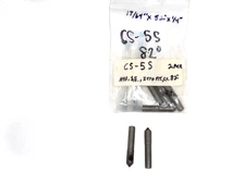 CS-5S) 2pcs., Weldon Single End Countersink, Z-Flt., 17/64 x 82Deg.x 1/4"Dia.