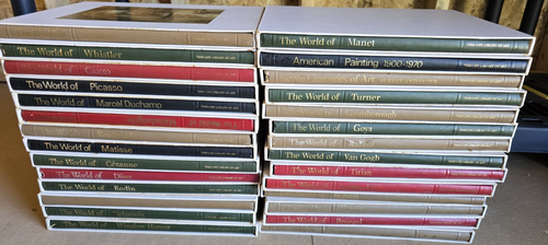 Complete Set Of 28 TIME-LIFE LIBRARY OF ART Books W Sleeves