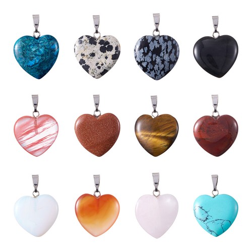Collana con ciondolo a goccia in oro e pietra preziosa: gioielli in pietra naturale - Italia