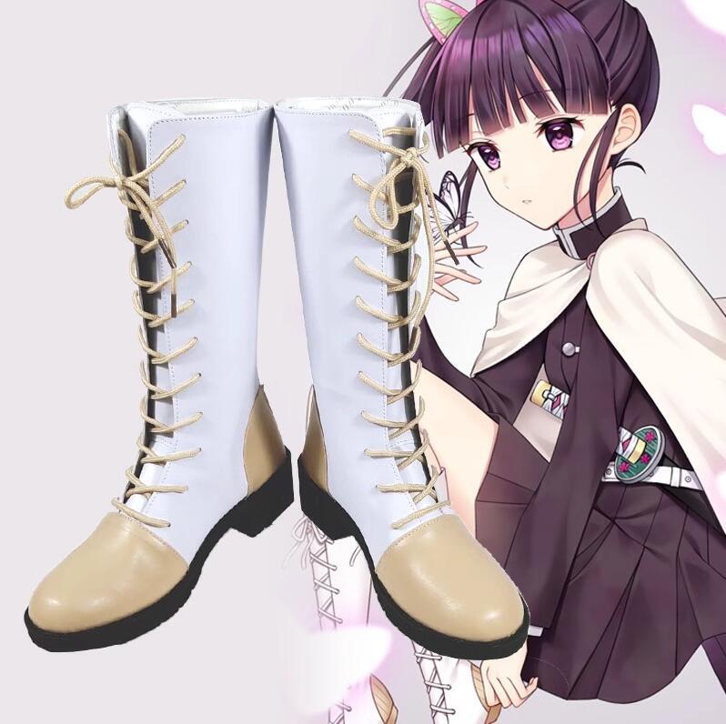 kanao　靴　38サイズ Kisatsutai Kanao Tsuyuri Anime Cosplay Shoes Knee-high Lace-up