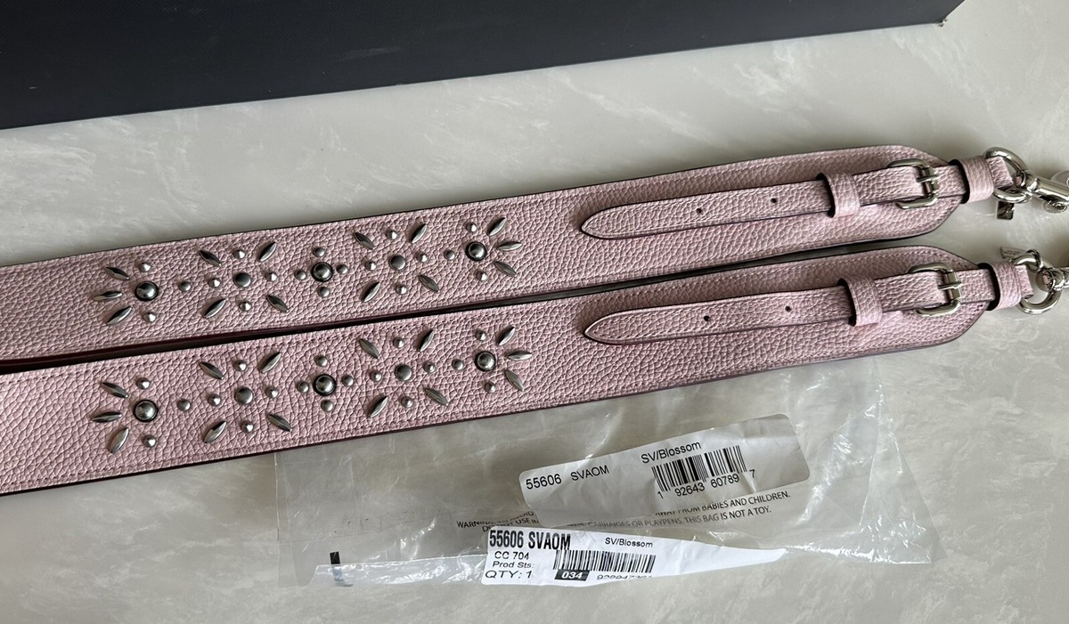 NWT COACH CUSTOM PRAIRIE RIVETS PINK BLOSSOM LEATHER BAG