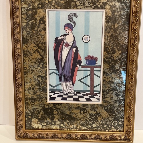 Costumes Parisiens Robert Pichenot Framed Print 1913 Charmeuse Chiffon Tunic 49 - Picture 8 of 12